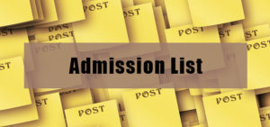 admission lIst