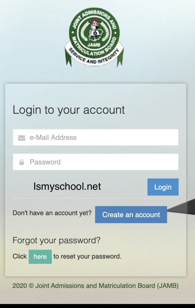 JAMB Login How to Login and Check Your JAMB Profile