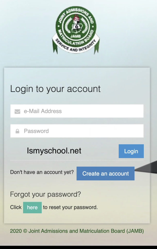 JAMB Login How To Login And Check Your JAMB Profile