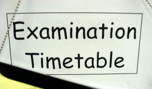 exam timetable
